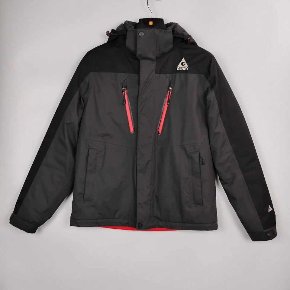 Gerry Jacket 3-in-1 Systems Mens Medium M Black Gray Water Resistant Coat LG8409 - Image 1 of 4