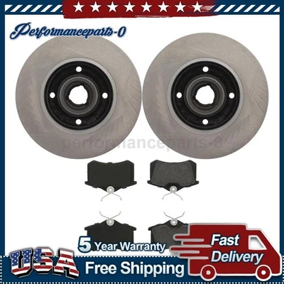 C-Tek Rear Disc Brake Pad Set Disc Brake Rotor fits 1990-1991 Volkswagen Corrado - Image 1 of 4