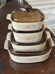 Vintage Corning Ware Symphony 8-teiliges Kasserollenset 1990-1994 A-10-B, A-2-B, A-1 1/2 - Bild 1 von 23