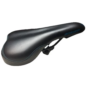 Bicicleta de montaña Schwinn Sidewinder asiento/sillín negro y azul neón + abrazadera - Imagen 1 de 4