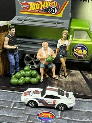 Hot Wheels Blackwalls 1974 Porsche P-911 carro fundido branco usado estado quase perfeito HK - Imagem 1 de 4