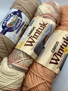Wintuk Worsted Yarn Colors Parchment & Partials Soft Naturals Dark Country Peach - Picture 1 of 3