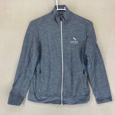 Jaqueta Icebreaker Merino Zíper Completo Huka Lodge Nova Zelândia Feminina Cinza Médio - Imagem 1 de 4