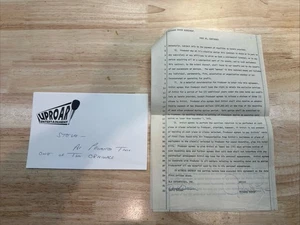 1970 Richard Pryor Signed Autographed Recording Contract for ALA Enterprises Inc - Foto 1 di 5