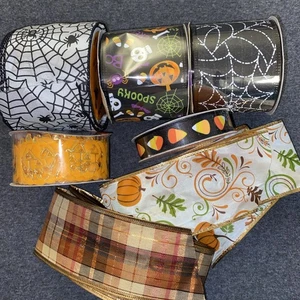 NASTRO artigianale HALLOWEEN usato e nuovo - alcuni cablati - lotto di 5 rotoli - Foto 1 di 10