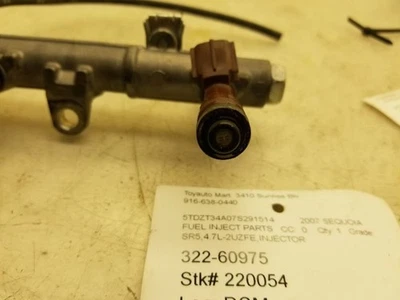 05 06 07 08 09 INYECTOR DE COMBUSTIBLE TOYOTA SEQUOIA SR5 4,7 L Foto 1 de 4