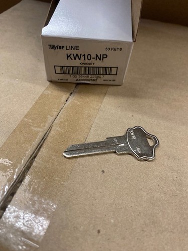 (50 PACK) Ilco Kwikset KW10 Taylor Line KW10-NP Key Blanks | eBay