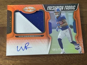 2022 Panini Certified Wandale Robinson Rookie Patch Auto /149 RPA New York Giant - Bild 1 von 2