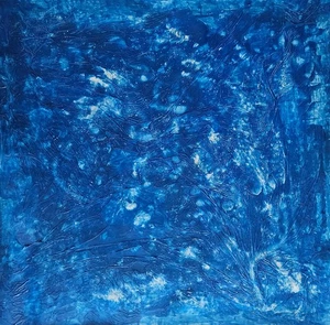 Yves  Signed Abstract Oil Painting on Canvas - French Abstract Art - Picture 1 of 4