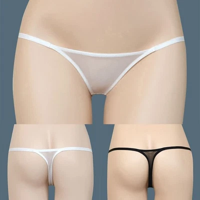 Damen Slip Bikini durchsichtig transparent weich atmungsaktiv Clubwear Unterwäs - Bild 1 von 4