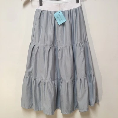 Falda Niñas M 8 Maxi 100% Algodón Volantes Nivel Azul Bohemia Mamá y Papá Niños Foto 1 de 4