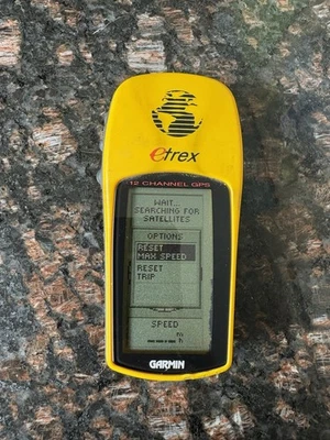 Garmin Etrex 12 Channel Handheld Gps Receiver, Yellow Tested, Works ￼ - Image 1 of 4