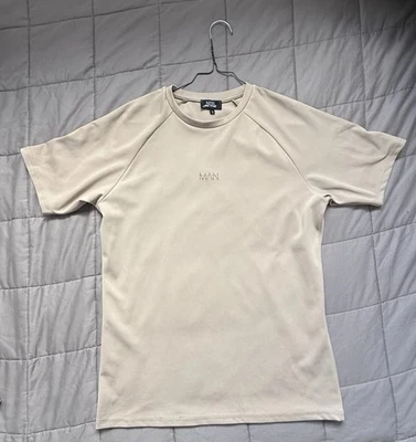 Boohoo MAN Active Beige T-shirt - Image 1 of 4