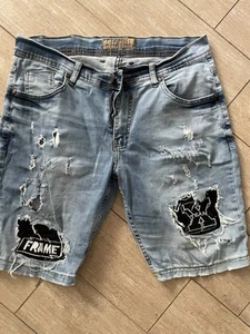 Jeans Shorts Herren Bermuda Bundweite 92 cm Farbe blau Marke Redman - Bild 1 von 4