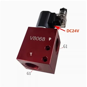 24V Magnetventil Hydraulik SV16-20 Schließer Überdruck Rückschlagventil - Bild 1 von 7