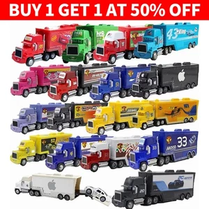Camion de transport Disney Pixar Cars Lightning McQueen Jackson Storm Mack +Car - Bild 1 von 65