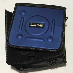 Custodia da viaggio ufficiale per console Nintendo GameCube - blu e nera - Foto 1 di 4