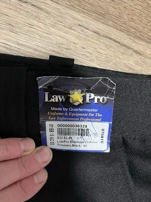 Men’s 42R Polyester Law pro Uniform Pants New With Tag 28.5” Inseam - Image 1 of 4