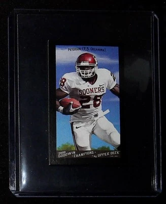 2009 Upper Deck Goodwin Champions #94 Adrian Peterson Mini Black Border - Image 1 of 2