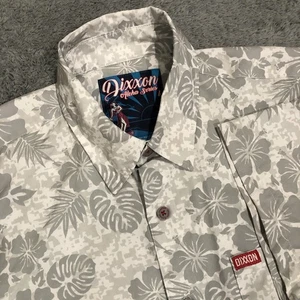 Dixxon Aloha Series Hemd Herren grau geblümt Hawaii Performance S/S Knopfleiste - Bild 1 von 10