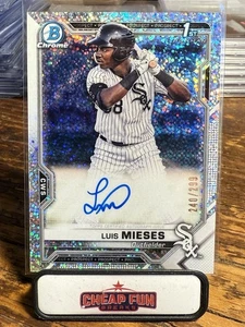 2021 Bowman Chrome Luis Mieses #CPA-LMI 1st Speckle Refractor /299 White Sox - Bild 1 von 3