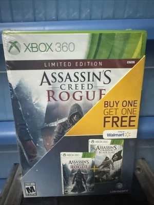 Assassin’s Creed Rogue & Black Flag (XBox 360) Walmart Bundle 2-Pack Sealed - Image 1 of 2