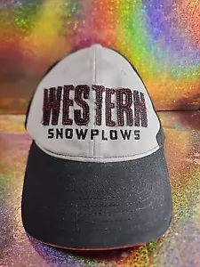 Western Snowplows Corduroy Snapback Dad Trucker Hat Streetwear Vintage 80s - Picture 1 of 7