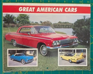 Calendario Great American Cars 1999 12 mesi 1 auto d'epoca classica al mese - Foto 1 di 13