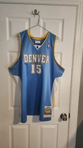 100% Authentic Mitchell & Ness Carmelo Anthony 03/04 Nuggets Jersey Sz 52 XXL  - Picture 1 of 4
