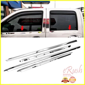 FOR CHEVY COLORADO CREW CAB CHROME STAINLESS STEEL WINDOW SILL SILLS TRIMS 4PCS - Bild 1 von 1