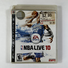 NBA Live 10 (Sony PlayStation 3, 2009) PS3 - Tested