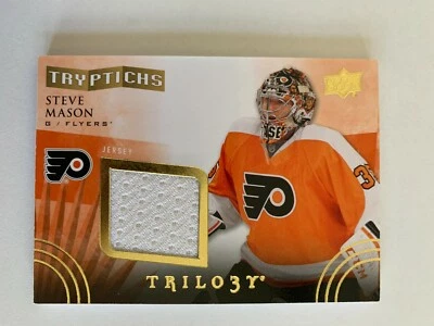 2014-15 Upper Deck Trilogy Tryptichs #TFLY3 Steve Mason JSY 064/400 Flyers - Image 1 of 2
