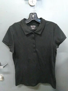 Nautica Girls Black Polo Sz LG 11/13 - Picture 1 of 3