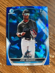 2023 Bowman Chrome Sapphire JOSE GERARDO 1st Prospect Marlins