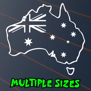 Australia With Flag Sticker Car Decal Window Southern Cross Aussie Straya Vinyl - Picture 1 of 3