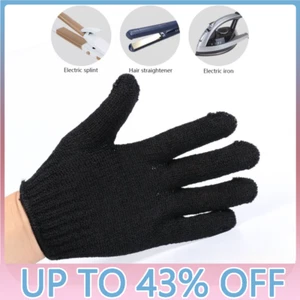 1 Pair Heat Resistant Protective Gloves For Hair Straightener Curling Tong Wand - Picture 1 of 9