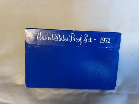 1972 Proof Set U.S. Mint Original Government Packaging OGP Collectible Cover