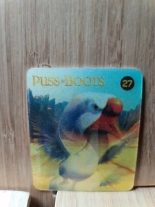 Dreamworks Heroes🏆#27 PUSS IN BOOTS Woolworths Movie Motion Trading Card🏆 - Picture 1 of 2