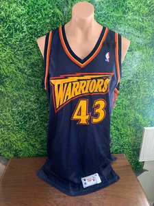 1999-2000 Golden State Warriors Basketball #43 Chris Carr Game Worn Jersey 48+3 - Picture 1 of 5