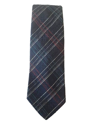 Corbata De Colección Givenchy Caballero París Corbata Extra Ancha Azul Marino Estampado Cruzado Foto 1 de 4