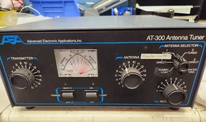 AEA AT-300 HF Antenna Tuner Built-In Antenna Switch, Meter Light, Manual ! - Picture 1 of 9