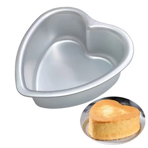 Heart Shaped Cake Pan - 6x3 Inch Aluminum Cake Tin for Weddings, Parties, and... - Picture 1 of 5