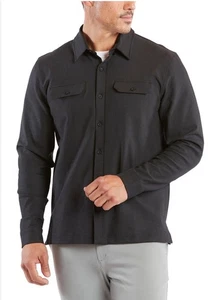 Public Rec Large Stretch Thermo Langarm geknöpftes Herrenhemd grau NEU $ 118 - Bild 1 von 14