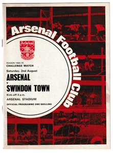 Arsenal v  Swindon Town 1969/70 Challenge Match - Picture 1 of 1