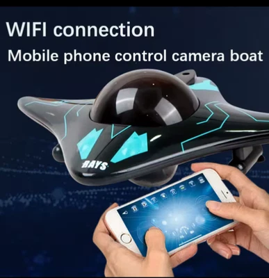 Barco Submarino con Cámara Subacuática 6CH Control Remoto Wifi FPV Control Remoto Foto 1 de 4