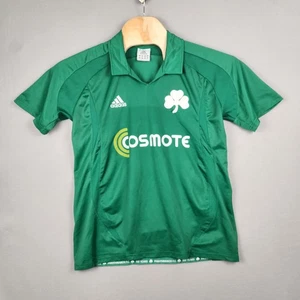 Panathinaikos F.C. Camiseta de fútbol verde para hombre Adidas Cosmote 1908-2008 parche OTE - Imagen 1 de 14