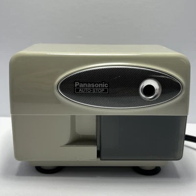 Vintage Panasonic Auto Stop Pencil Sharpener Model KP-310 Beige (Tested Works) - Image 1 of 4