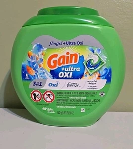 Gain +Ultra Oxi Laundry Detergent Pacs Waterfall Delight Scent 42 Count - Picture 1 of 2