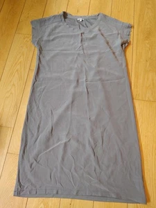 JIGSAW Layered Sleeve Silk Front Dress Grey Size Small - Picture 1 of 21