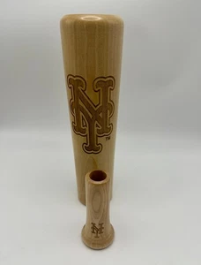 NY Mets Einbaumbecher - Holz Baseballschläger Tasse und Schnapsglas Set - MLB-lizenziert - Bild 1 von 5